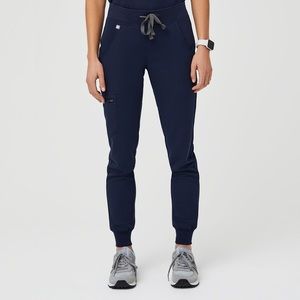Figs petite, large navy Zamora jogger scrub pants